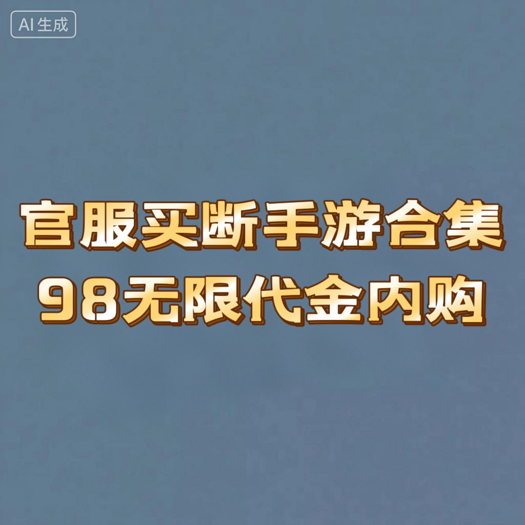 《官服买断手游合集》98无限代金内购-天瑞游戏-GM游戏-买断游戏